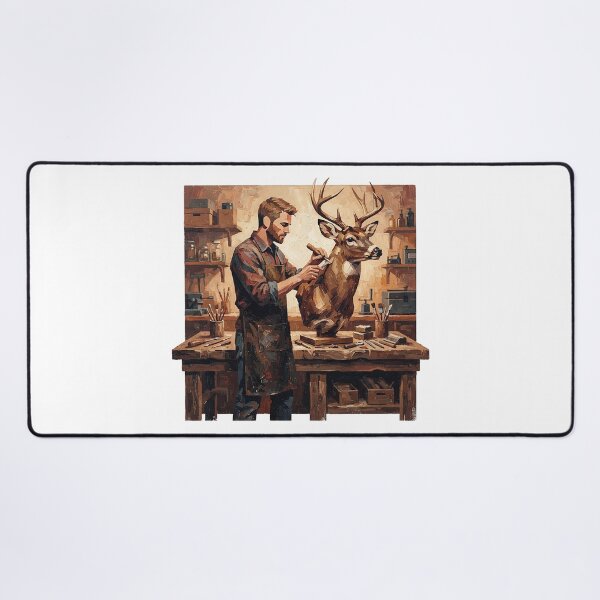 Item preview, Taxidermist At The Bench, Flat Silhouettes designed and sold by eduardoroa22.