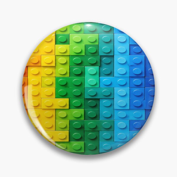 Item preview, Rainbow Gradient Building Block Texture – Colorful Abstract Brick Mosaic Art designed and sold by WildWhimsy Art.