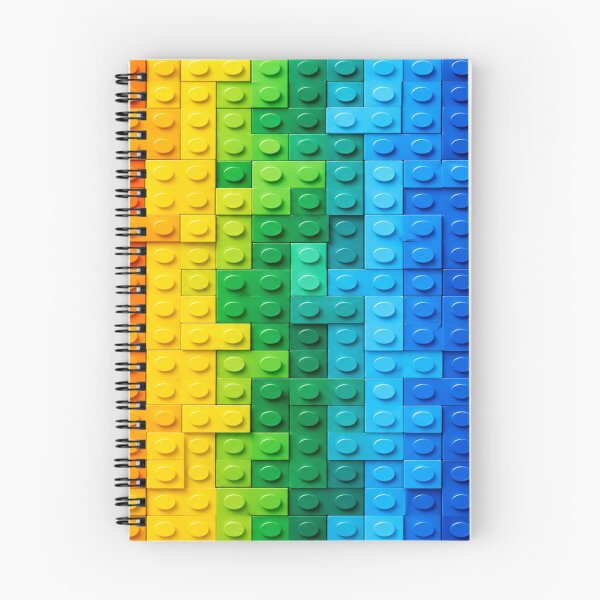 Item preview, Rainbow Gradient Building Block Texture – Colorful Abstract Brick Mosaic Art designed and sold by WildWhimsy Art.