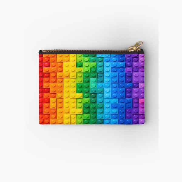Item preview, Rainbow Gradient Building Block Texture – Colorful Abstract Brick Mosaic Art designed and sold by WildWhimsy Art.