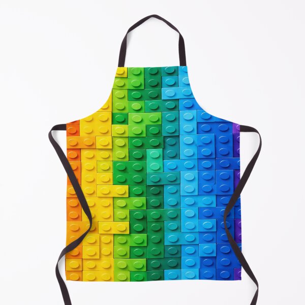 Item preview, Rainbow Gradient Building Block Texture – Colorful Abstract Brick Mosaic Art designed and sold by WildWhimsy Art.