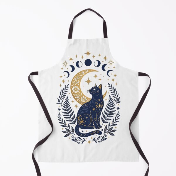 Item preview, Celestial Moon Phases Witchy Cat Sweatshirt designed and sold by So Golden Shop.