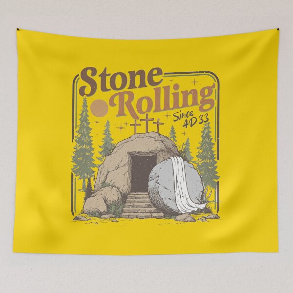 Item preview, Rolling Christian - Stone Rolling Jesus Christ designed and sold by DoniMalitina.