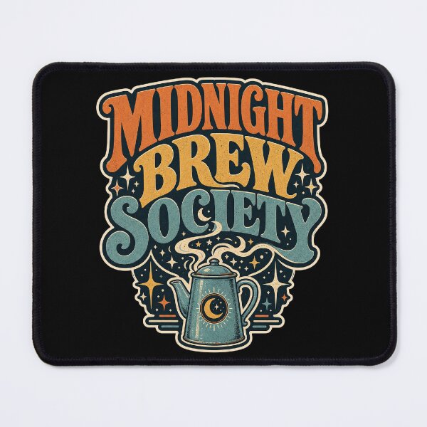 Item preview, Celestial Coffee Pot - Retro Midnight Brew Society designed and sold by Graphic Vibe Designs.