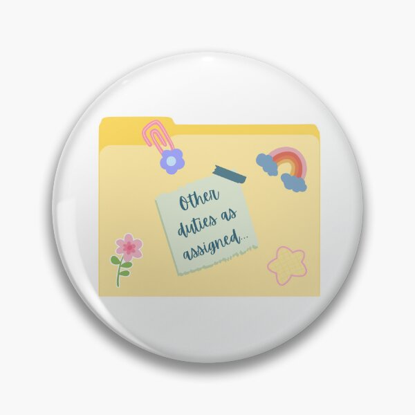 Item preview, Other Duties As Assigned Yellow Folder designed and sold by Dutch Bunny Trading LLC.