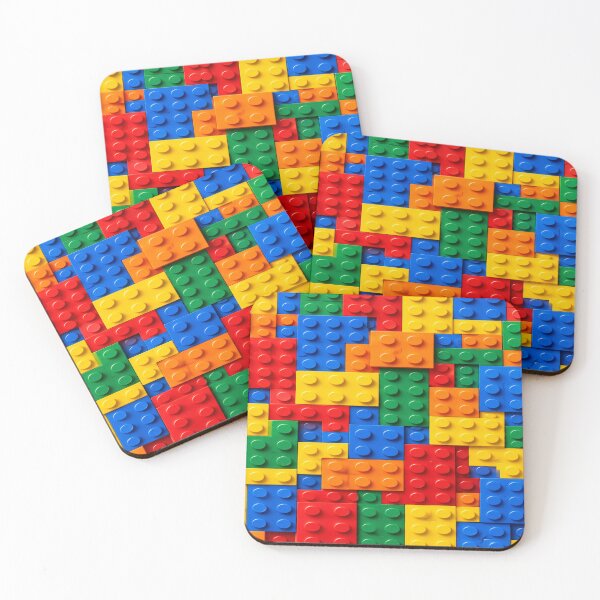 Item preview, Color Explosion – Colorful Building Block Mosaic Texture Art designed and sold by WildWhimsy Art.