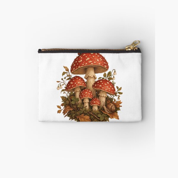 Item preview, Toadstool Mushroom Circle in Forest designed and sold by DriftmarkStudio.
