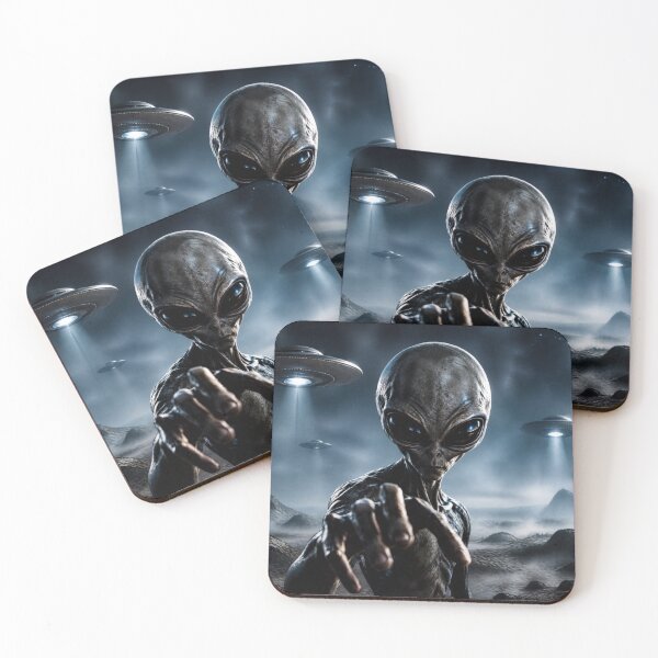 Item preview, ? THEY ARE HERE — Alien Encounter designed and sold by ZenFray.