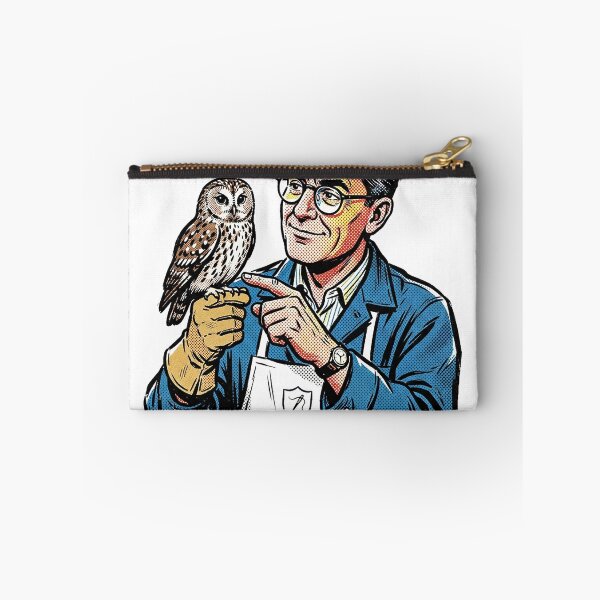 Item preview, Pop Art Taxidermist Holding An Owl designed and sold by eduardoroa22.