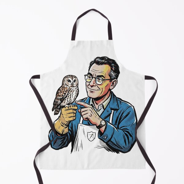 Item preview, Pop Art Taxidermist Holding An Owl designed and sold by eduardoroa22.