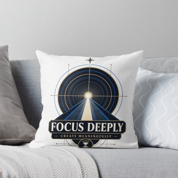Item preview, Focus Deeply Create Meaningfully - Inspirational Focus Quote designed and sold by Tshirtit.