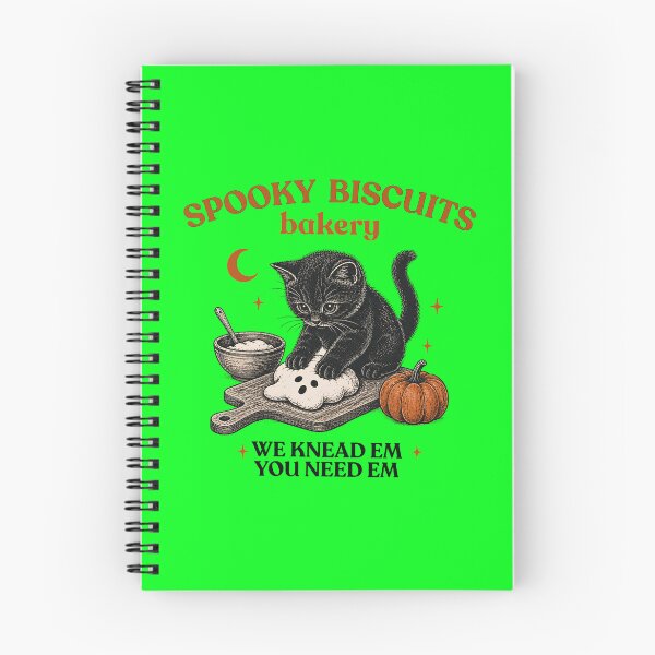 Item preview, Spooky Season - Black Cat Halloween - Spooky Biscuits Bakery designed and sold by DoniMalitina.