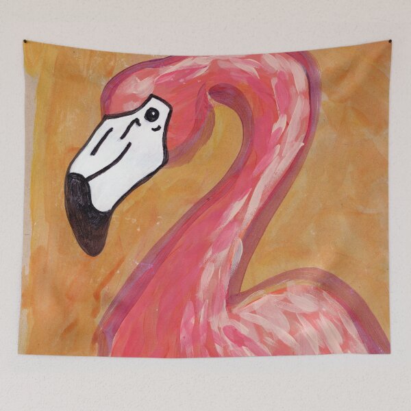 Item preview, Yellow Flamingo designed and sold by ElvisSantanaArt.
