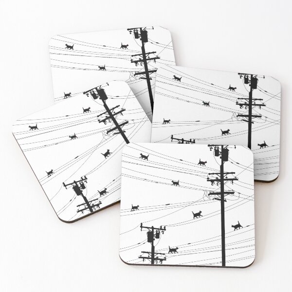 Item preview, Cats on the line designed and sold by Ben's Shop.