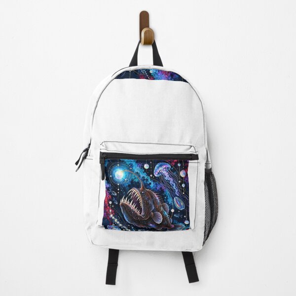 Item preview, Cosmic Anglerfish Deep Sea Galaxy Art designed and sold by KenworksDigital.