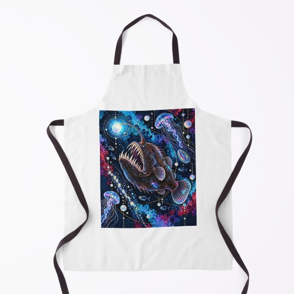Item preview, Cosmic Anglerfish Deep Sea Galaxy Art designed and sold by KenworksDigital.