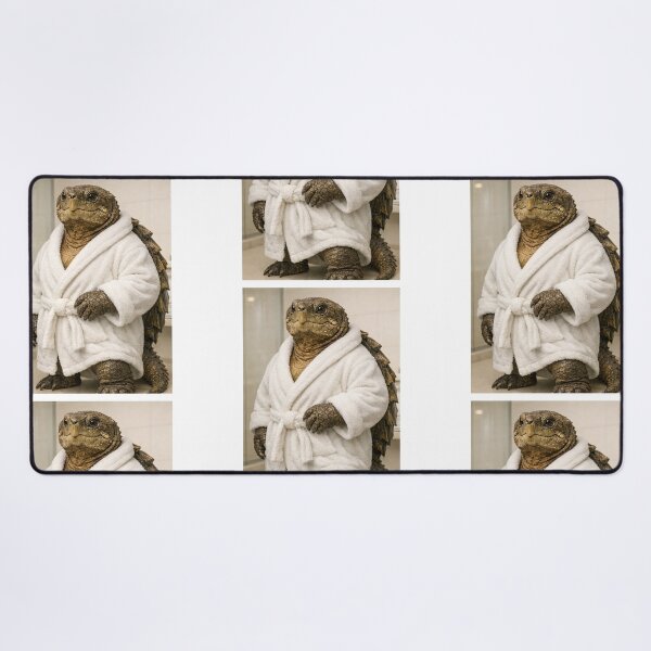 Item preview, Snapping Turtle White Bathrobe designed and sold by Sillytoe.