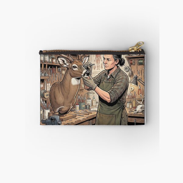 Item preview, Taxidermist Adjusting A Mount, Inked designed and sold by eduardoroa22.