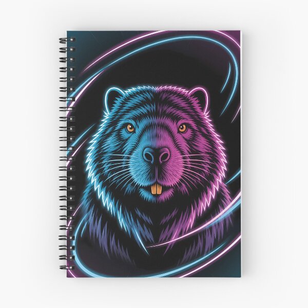Item preview, Buck Tooth Neon Beaver Art designed and sold by LuisWorks.