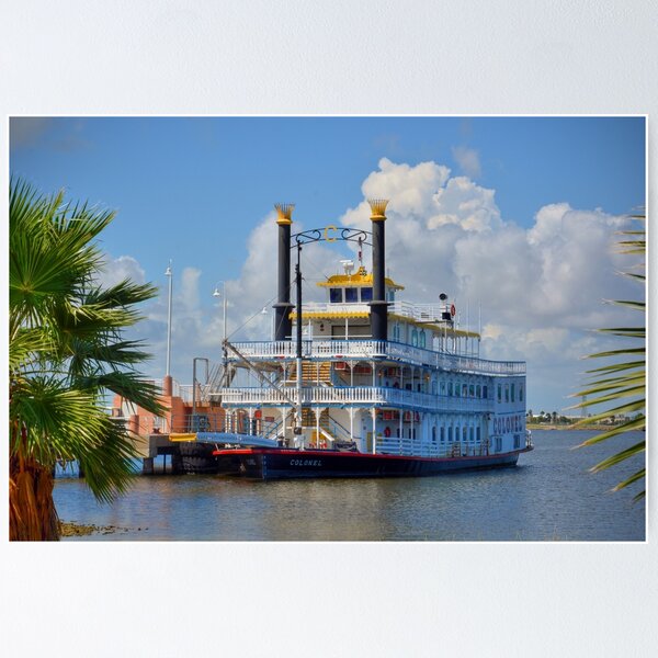 Item preview, Paddle Steamer on Tranquil Waters designed and sold by Savannah Gibbs.