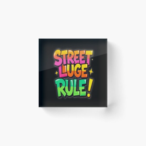 Item preview, STREETLUGE RULES! Vintage Graffiti Typography Racing Skater Art – Born to Ride Extreme! designed and sold by Giulivo Store Graphic.