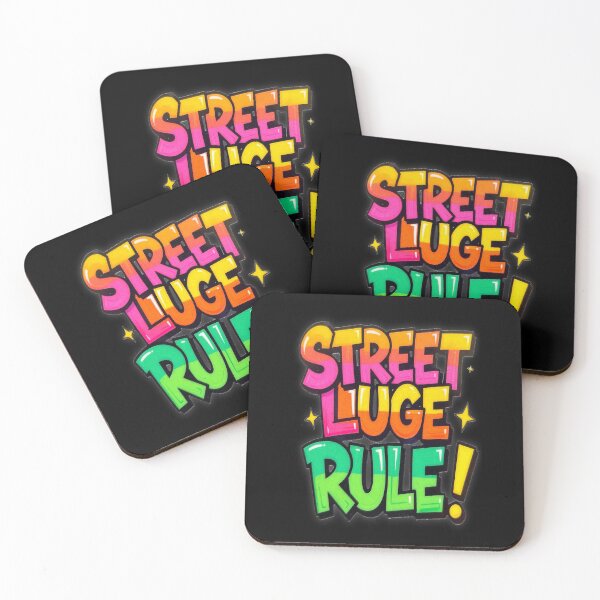 Item preview, STREETLUGE RULES! Vintage Graffiti Typography Racing Skater Art – Born to Ride Extreme! designed and sold by Giulivo Store Graphic.