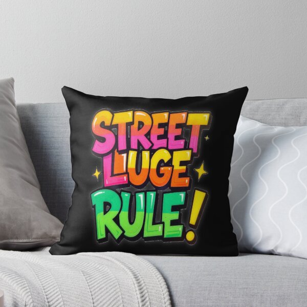Item preview, STREETLUGE RULES! Vintage Graffiti Typography Racing Skater Art – Born to Ride Extreme! designed and sold by Giulivo Store Graphic.