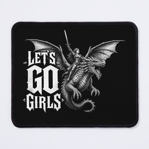Item preview, Let´s go girls, Warrior Woman Dragon Rider, Feminist Empowerment designed and sold by aponwao.
