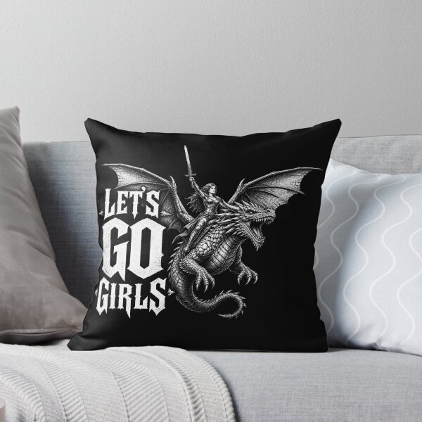 Item preview, Let´s go girls, Warrior Woman Dragon Rider, Feminist Empowerment designed and sold by aponwao.