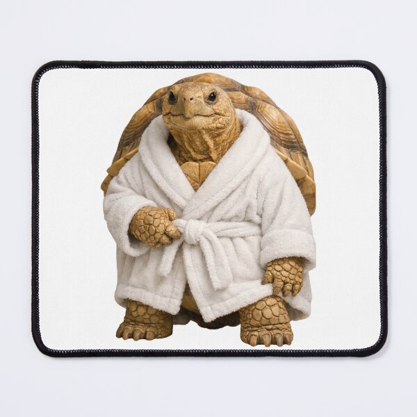 Item preview, Sulcata Tortoise Fluffy Bathrobe designed and sold by Sillytoe.
