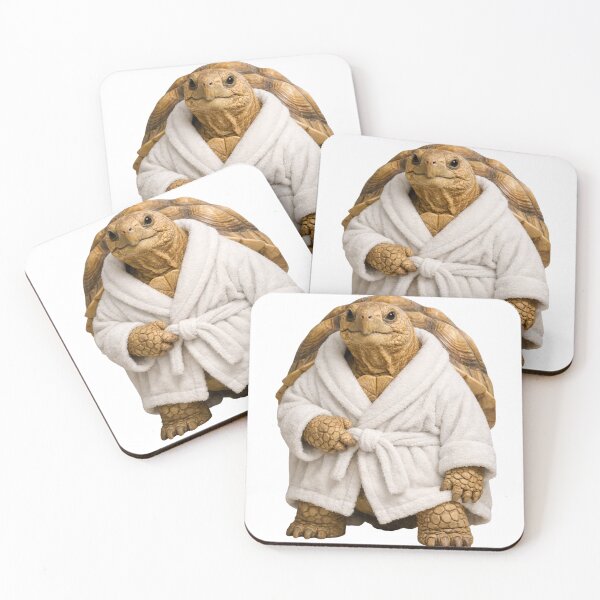 Item preview, Sulcata Tortoise Fluffy Bathrobe designed and sold by Sillytoe.