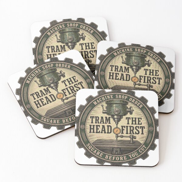 Item preview, Tram The Head First Zerspaner milling machine emblem designed and sold by BoosterShop.