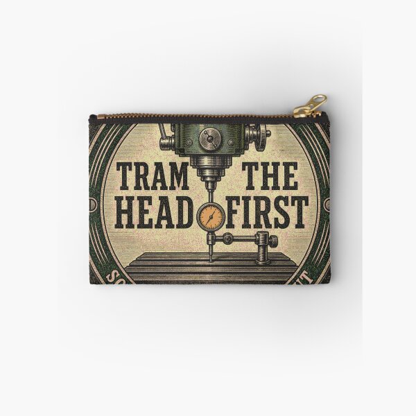 Item preview, Tram The Head First Zerspaner milling machine emblem designed and sold by BoosterShop.