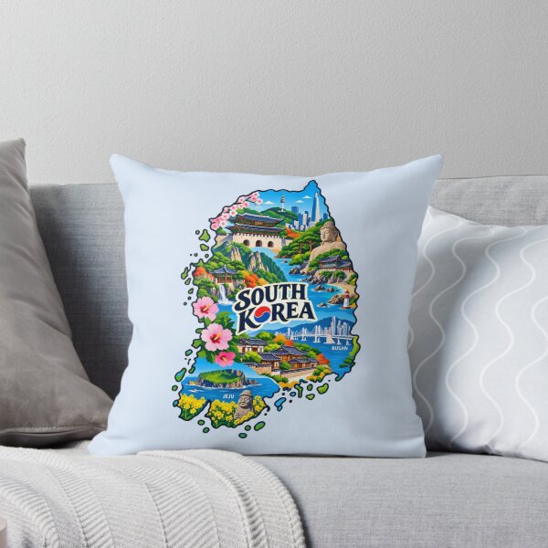 Item preview, Mapa de Corea del Sur designed and sold by Myra365Art.