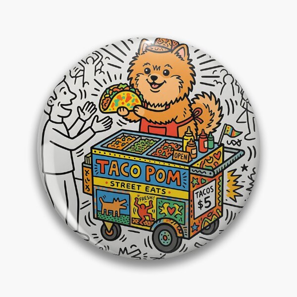 Item preview, Pomeranian Taco Vendor designed and sold by PictoVibe.