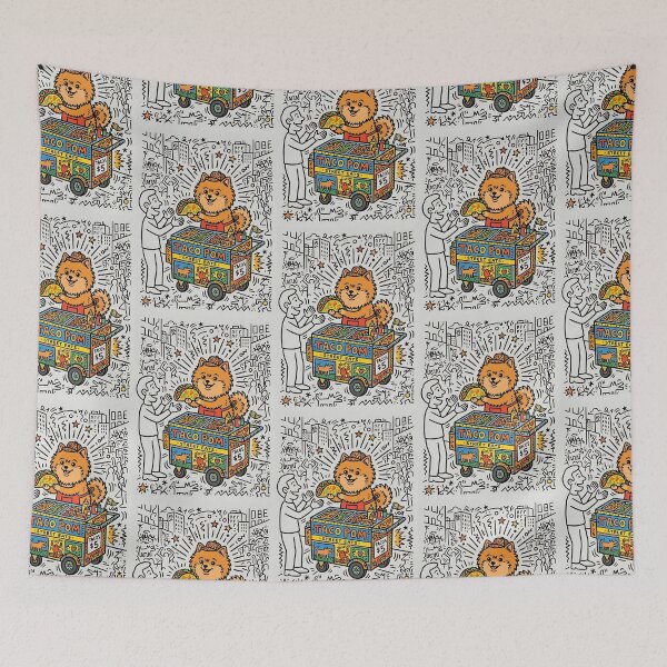 Item preview, Pomeranian Taco Vendor designed and sold by PictoVibe.
