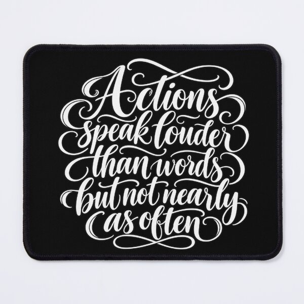 Item preview, When Doing Says More designed and sold by Quote Gallery.