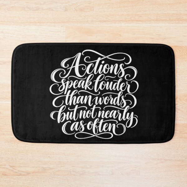 Item preview, When Doing Says More designed and sold by Quote Gallery.