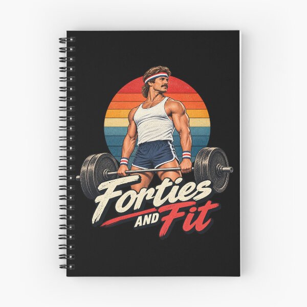 Item preview, Forties and Fit Retro 80s Weightlifting designed and sold by Numerous-Niches.