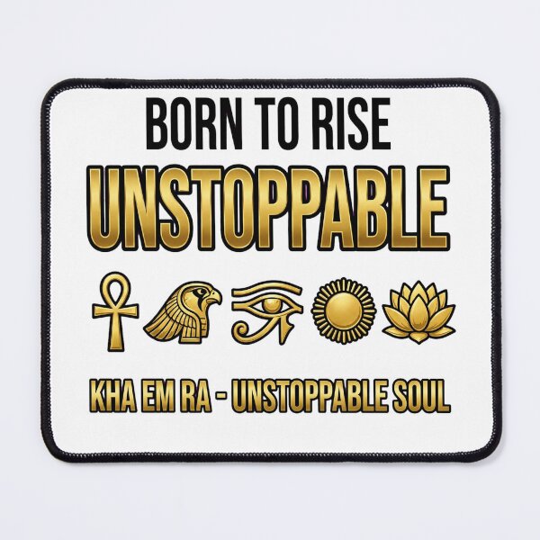 Item preview, BORN TO RISE UNSTOPPABLE PNG | BORN TO RISE UNSTOPPABLE PNG | Boss Babe Dark Feminine Egyptian Shirt | Main Character Ankh Gold Ankh Pharaonic Power Motivational Shirt Design designed and sold by HoMya.
