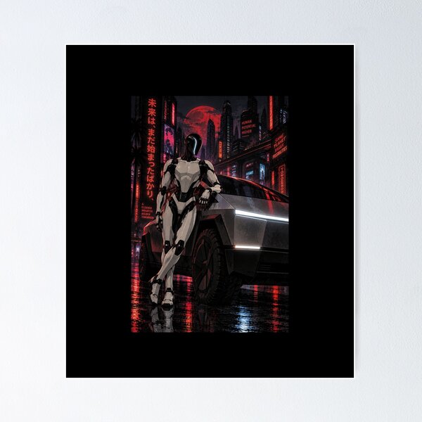 Item preview, Human 2.0 – Futuristic Humanoid Robot Cyberpunk Anime designed and sold by TEEJAMBOREE.