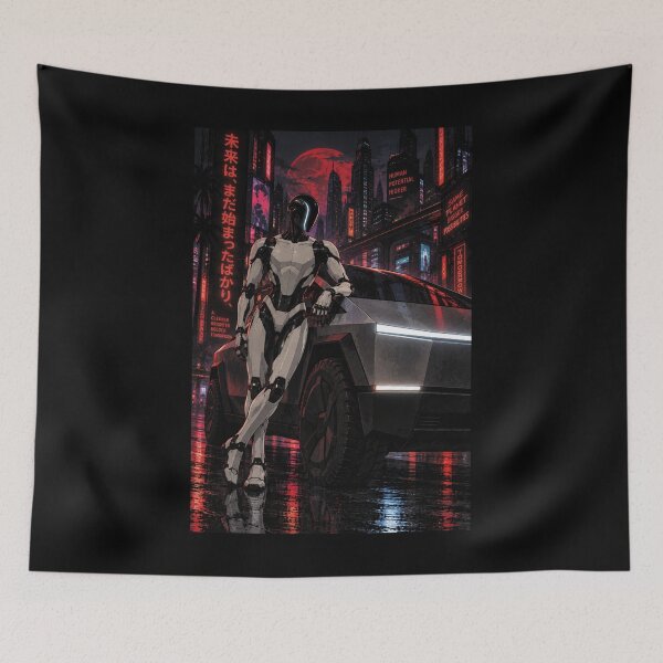 Item preview, Human 2.0 – Futuristic Humanoid Robot Cyberpunk Anime designed and sold by TEEJAMBOREE.