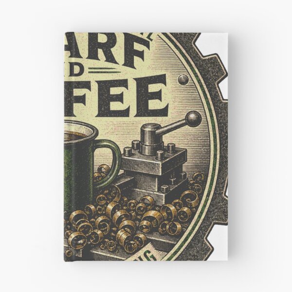 Item preview, Swarf and Coffee Late Shift Lathe Machinist Emblem designed and sold by BoosterShop.