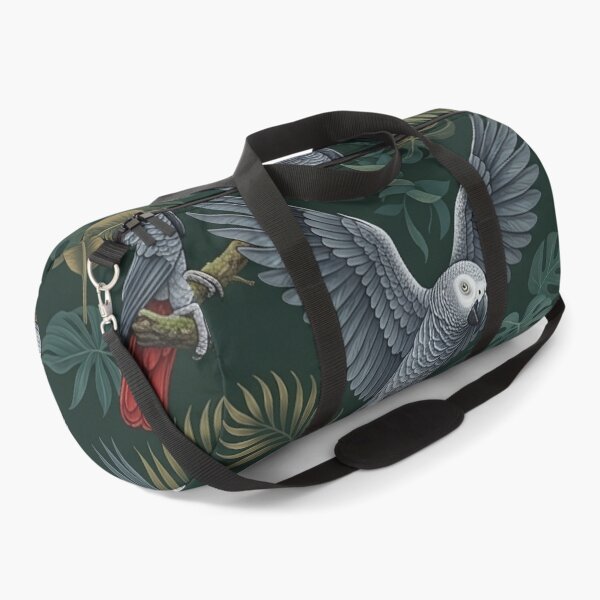 Item preview, African Grey Parrots Tropical Pattern designed and sold by SassyArtistry.