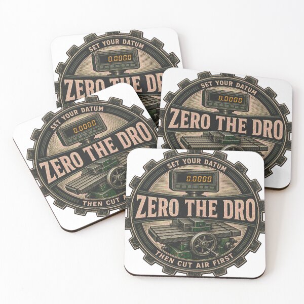 Item preview, Zero The DRO Milling Machine Zero Point Machinist Emblem designed and sold by BoosterShop.