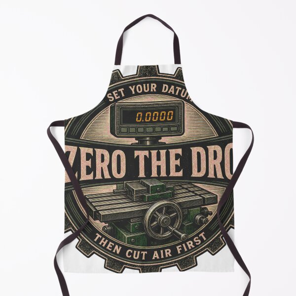 Item preview, Zero The DRO Milling Machine Zero Point Machinist Emblem designed and sold by BoosterShop.