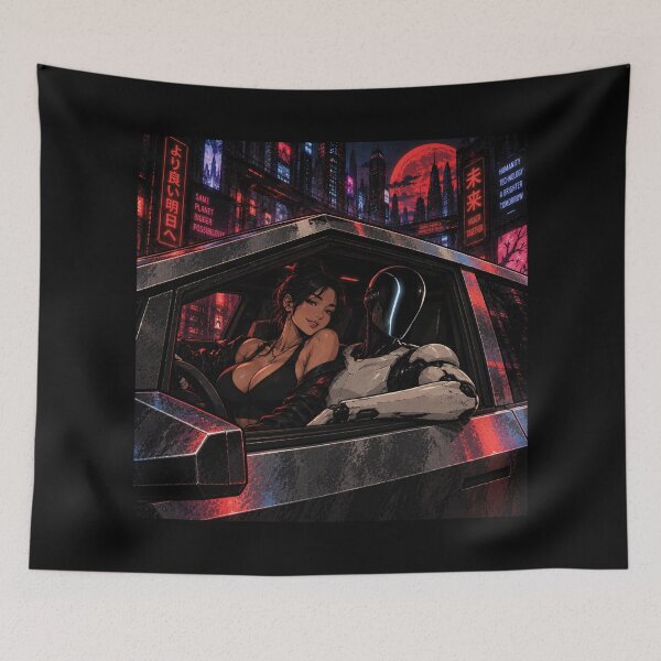 Item preview, Human 2.0 – Futuristic Humanoid Robot Cyberpunk Anime designed and sold by TEEJAMBOREE.