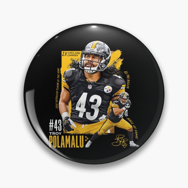 Item preview, Pittsburgh Steelers No 43 Troy Polamalu Graphic designed and sold by lightylegal.