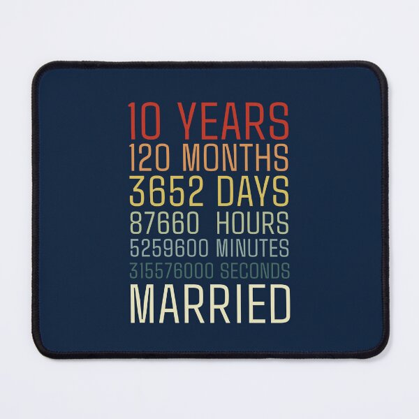 Item preview, 10 Years Married A Decade Together designed and sold by NosandEdgy.