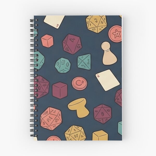 Item preview, Colorful Polyhedral Dice Pattern designed and sold by SassyArtistry.
